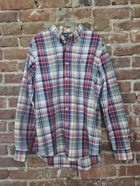 Ralph Lauren Multicolor Plaid Button-Down Shirt - 100% Cotton